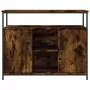 Credenza Rovere Fumo 100x35x80 cm in Legno Multistrato