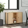 Credenza Rovere Sonoma 100x35x70 cm in Legno Multistrato