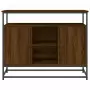 Credenza Rovere Marrone 100x35x80 cm in Legno Multistrato