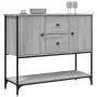 Credenza Grigio Sonoma 100x36x85 cm in Legno Multistrato