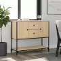 Credenza Rovere Sonoma 100x36x85 cm in Legno Multistrato