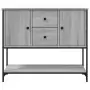 Credenza Grigio Sonoma 100x36x85 cm in Legno Multistrato