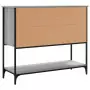 Credenza Grigio Sonoma 100x36x85 cm in Legno Multistrato