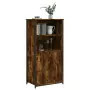 Credenza Rovere Fumo 62x36x121,5 cm in Legno Multistrato