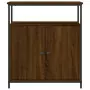 Credenza Rovere Marrone 70x30x80 cm in Legno Multistrato