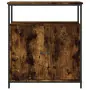 Credenza Rovere Fumo 70x30x80 cm in Legno Multistrato