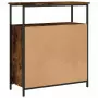 Credenza Rovere Fumo 70x30x80 cm in Legno Multistrato