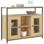 Credenza Rovere Sonoma 100x35x80 cm in Legno Multistrato