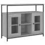 Credenza Grigio Sonoma 100x35x80 cm in Legno Multistrato