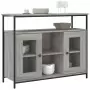 Credenza Grigio Sonoma 100x35x80 cm in Legno Multistrato