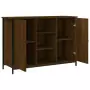 Credenza Rovere Marrone 100x35x70 cm in Legno Multistrato