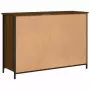 Credenza Rovere Marrone 100x35x70 cm in Legno Multistrato