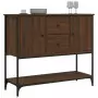 Credenza Rovere Marrone 100x36x85 cm in Legno Multistrato