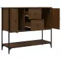 Credenza Rovere Marrone 100x36x85 cm in Legno Multistrato