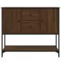 Credenza Rovere Marrone 100x36x85 cm in Legno Multistrato