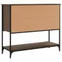 Credenza Rovere Marrone 100x36x85 cm in Legno Multistrato