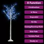 Albero Natale 140 LED 1,5m Salice Blu Interno Esterno