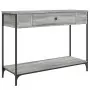 Tavolino Consolle Grigio Sonoma 100x34,5x75cm Legno Multistrato