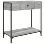 Tavolino Consolle Grigio Sonoma 75x34,5x75cm Legno Multistrato