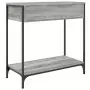 Tavolino Consolle Grigio Sonoma 75x34,5x75cm Legno Multistrato