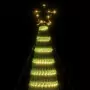 Illuminazione Albero di Natale a Cono 688LED Bianco Caldo 300cm