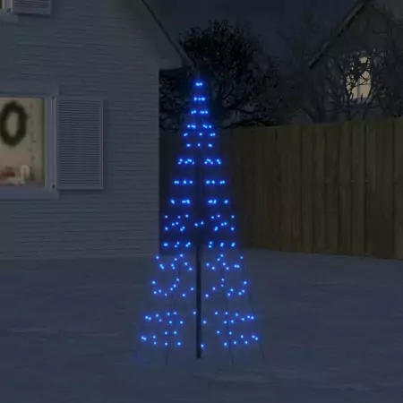 Illuminazione Albero di Natale su Pennone 200LED Blu 180cm