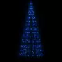 Illuminazione Albero di Natale su Pennone 200LED Blu 180cm