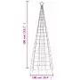 Luce Albero di Natale con Picchetti 570LED Bianco Freddo 300cm