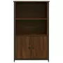 Credenza Rovere Marrone 62x32x103,5 cm in Legno Multistrato