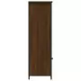 Credenza Rovere Marrone 62x32x103,5 cm in Legno Multistrato