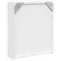 Armadietto Bagno con Specchio e LED Bianco 45x13x52 cm