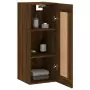 Mobile a Parete Rovere Marrone 34,5x34x90 cm Legno Multistrato