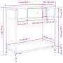 Tavolino Consolle Rovere Sonoma 75x34,5x75cm Legno Multistrato