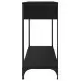 Tavolino Consolle Nero 100x34,5x75 cm in Legno Multistrato