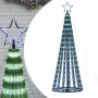 Illuminazione Albero di Natale a Cono 275LED Blu 180cm