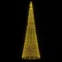 Luce Albero di Natale su Pennone 1534LED Bianco Caldo 500cm