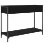 Tavolino Consolle Nero 100x34,5x75 cm in Legno Multistrato