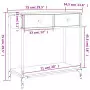 Tavolino Consolle Rovere Sonoma 75x34,5x75cm Legno Multistrato