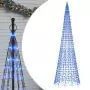 Illuminazione Albero di Natale su Pennone 1534LED Blu 500cm