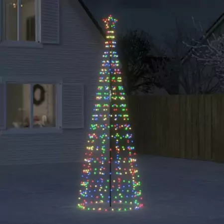 Illuminazione Albero di Natale Picchetti 570LED Colorato 300cm