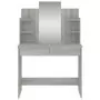 Toeletta con Specchio Grigio Sonoma 96x39x142 cm