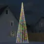 Illuminazione Albero Natale su Pennone 3000LED Colorato 800cm