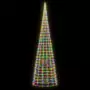 Illuminazione Albero Natale su Pennone 3000LED Colorato 800cm