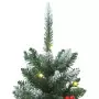 Alberi di Natale Artificiali 2 pz 100 LED Verde e Bianco 120 cm