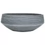 Lavabo da Appoggio Grigio Rotondo Φ41x14 cm Ceramica