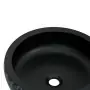 Lavabo da Appoggio Nero e Blu Rotondo Φ41x14 cm Ceramica