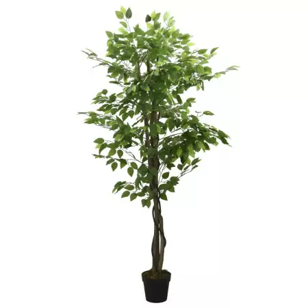 Albero di Ficus Artificiale 1008 Foglie 180 cm Verde