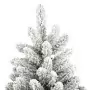 Albero Natale Artificiale Incernierato con Neve Fioccata 270 cm