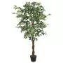 Albero di Ficus Artificiale 1260 Foglie 200 cm Verde