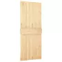 Porta Scorrevole con Set Hardware 85x210 cm Legno Massello Pino